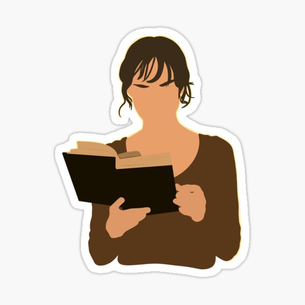 Pride and Prejudice Elizabeth Bennet Minimal Art Sticker