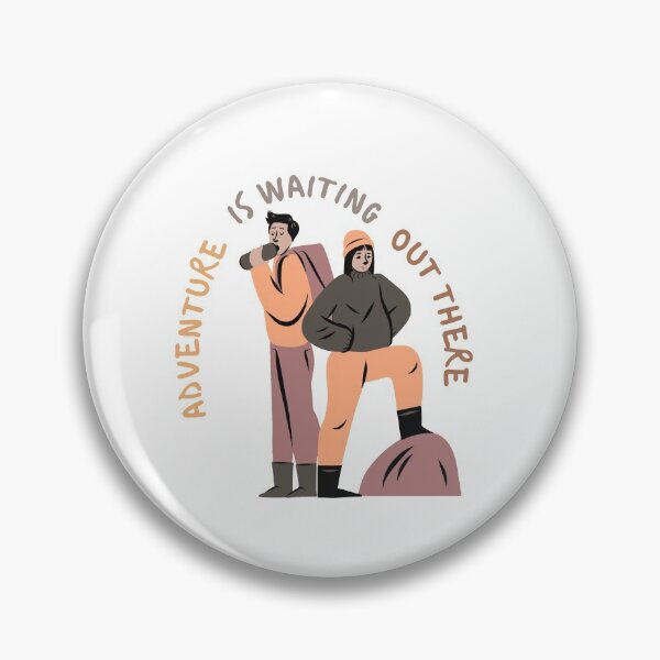 Item preview, Adventure is waiting out there | hiker designed and sold by Daleen Cowgar.