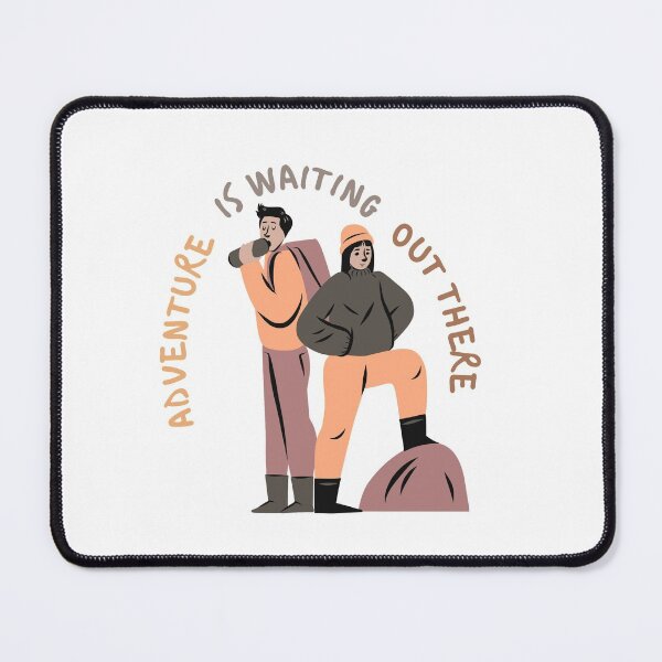 Item preview, Adventure is waiting out there | hiker designed and sold by Daleen Cowgar.