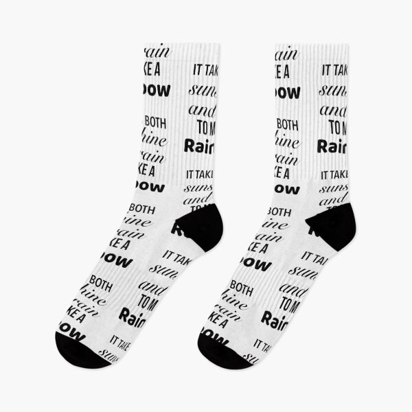 Item preview, It takes both sunshine and rain to make a rainbow - motivational rainbow Quotes designed and sold by Delandor.
