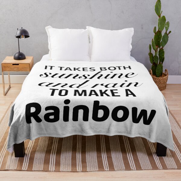 Item preview, It takes both sunshine and rain to make a rainbow - motivational rainbow Quotes designed and sold by Delandor.