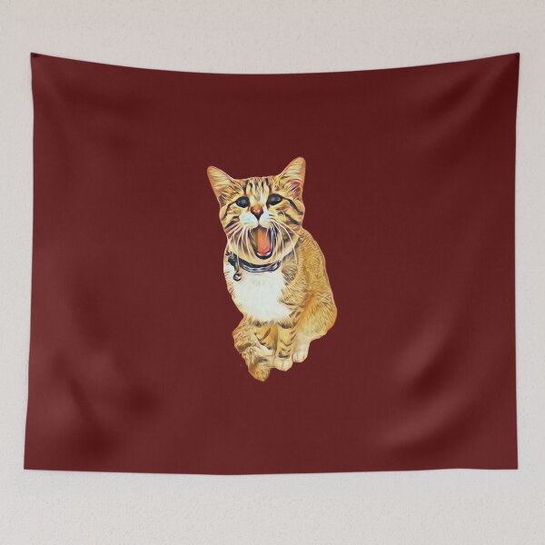 Item preview, Yawning house tiger - cute tired cat - photo design designed and sold by kikidu21.