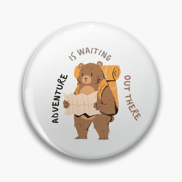 Item preview, Adventure is waiting out there | cute bear designed and sold by Daleen Cowgar.
