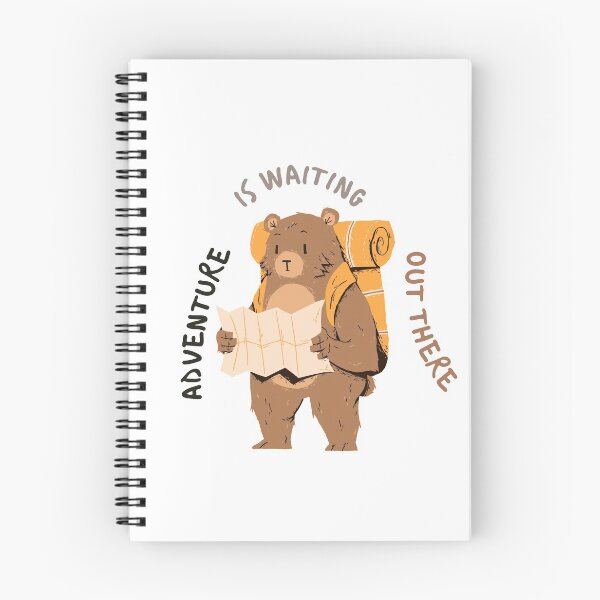 Item preview, Adventure is waiting out there | cute bear designed and sold by Daleen Cowgar.