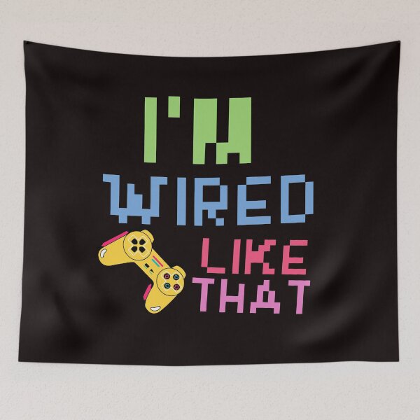 Item preview, I'm Wired Like That pc gaming mouse controller & gaming - funny gift idea for video Gamer boys and girls designed and sold by Live  Today.