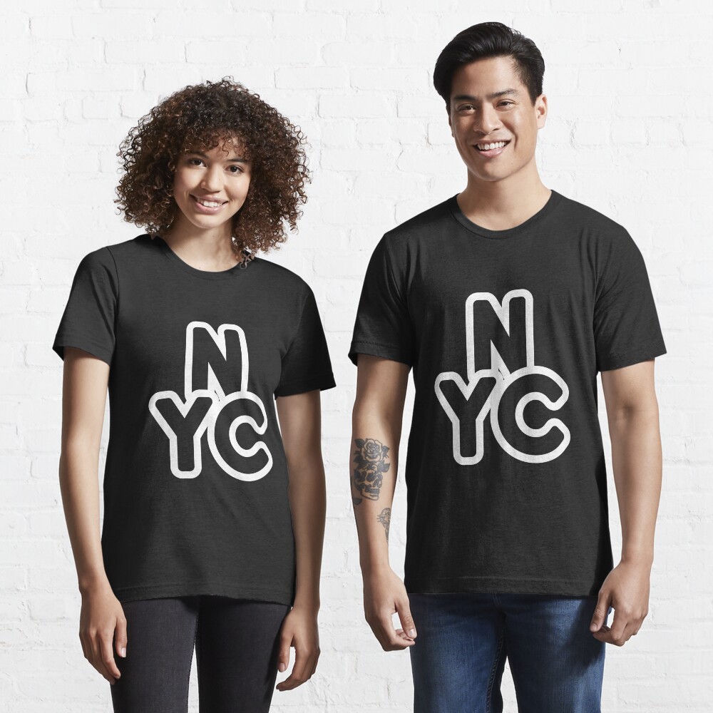 NYC New York City Big City Words 3 Letter Square Essential T-Shirt