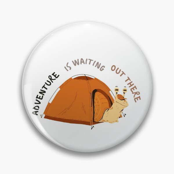 Item preview, Adventure is waiting out there | camping snail designed and sold by Daleen Cowgar.