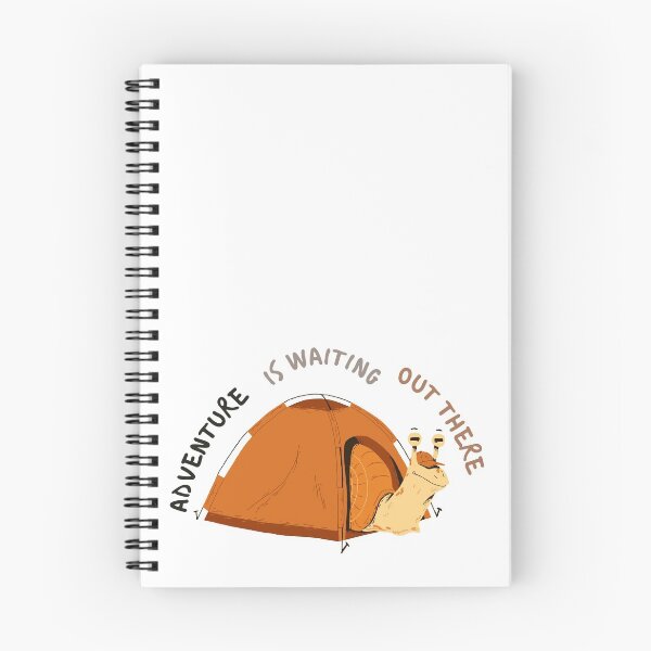 Item preview, Adventure is waiting out there | camping snail designed and sold by Daleen Cowgar.