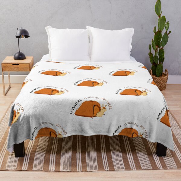 Item preview, Adventure is waiting out there | camping snail designed and sold by Daleen Cowgar.