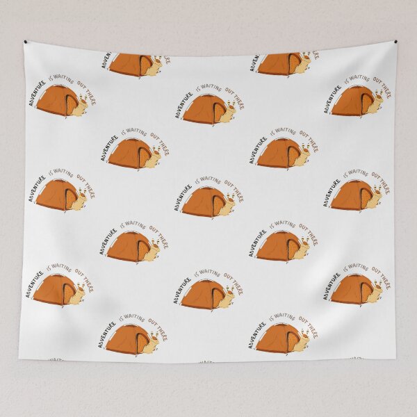 Item preview, Adventure is waiting out there | camping snail designed and sold by Daleen Cowgar.