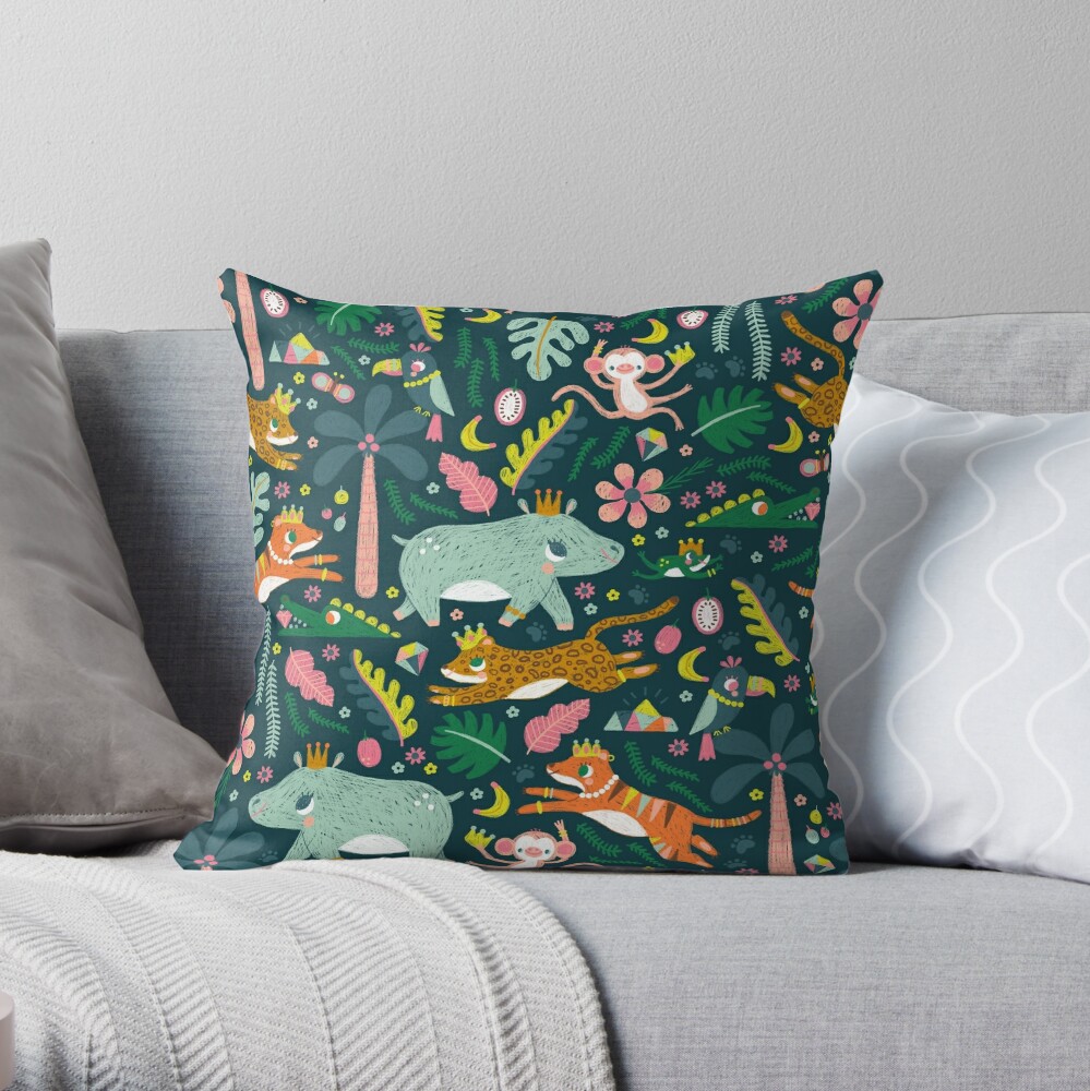 jungle animal pillows