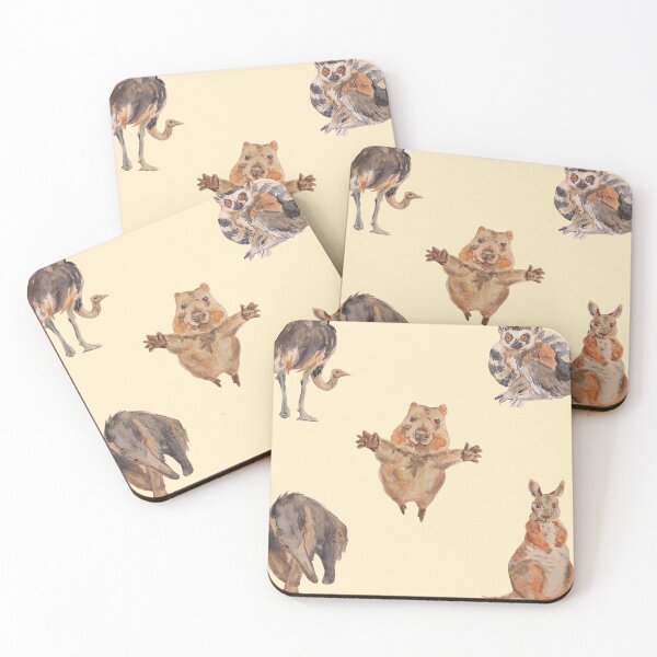 Item preview, adorably cozy pack of safari animals designed and sold by captainringtail.