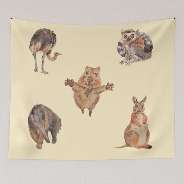 Item preview, adorably cozy pack of safari animals designed and sold by CaptainRingtail.