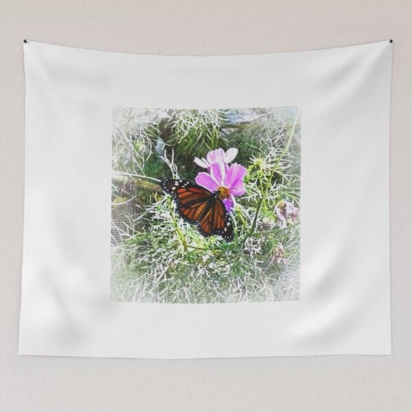 Item preview, Monarch Butterfly and Cosmos designed and sold by IvaRenee.