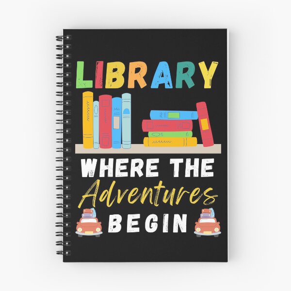 Item preview, Library Where The Adventures Begin designed and sold by 24FAHSION.