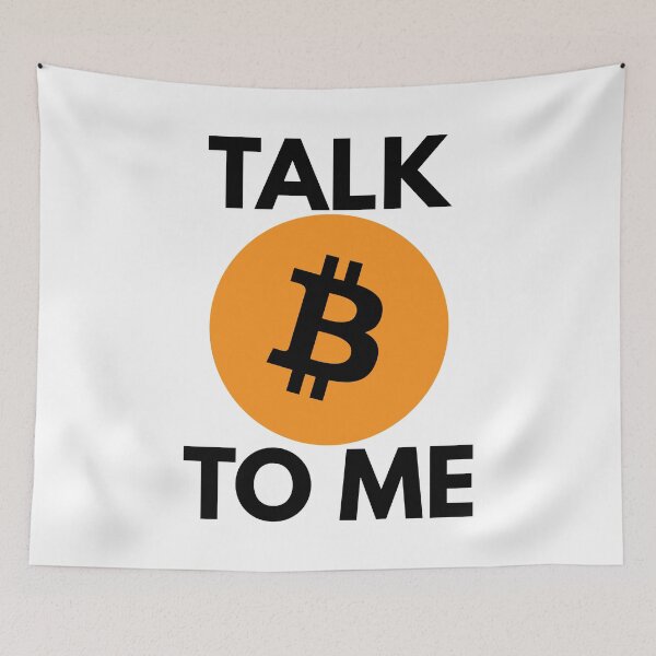 Item preview, Talk Bitcoin To Me designed and sold by stickmeok.