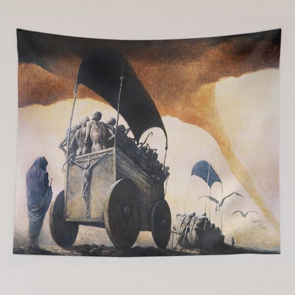 Item preview, Untitled (The Caravan) by Zdzislaw Beksinski designed and sold by ReimagineStore.