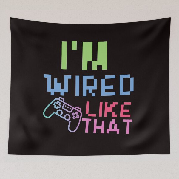 Item preview, I'm Wired Like That pc gaming mouse controller & gaming - funny gift idea for video Gamer boys and girls designed and sold by Live  Today.