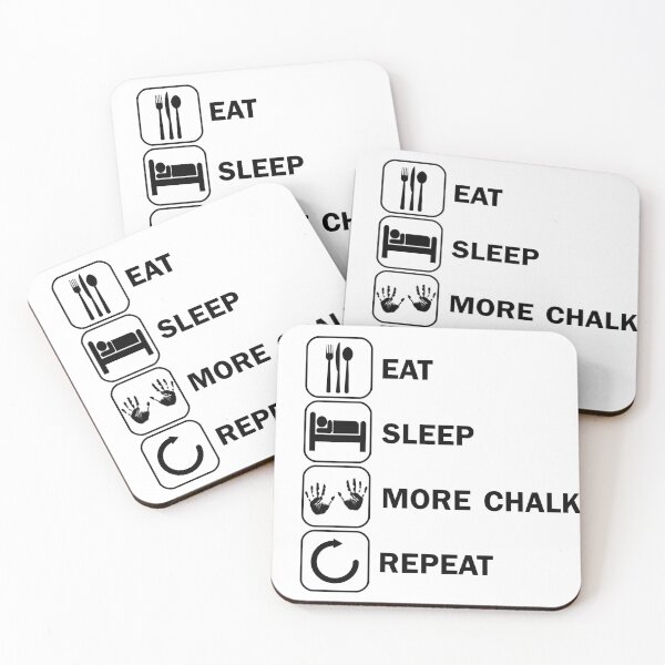 Item preview, Eat Sleep More Chalk Magnesia Magnesium Bouldering designed and sold by DerNerd.