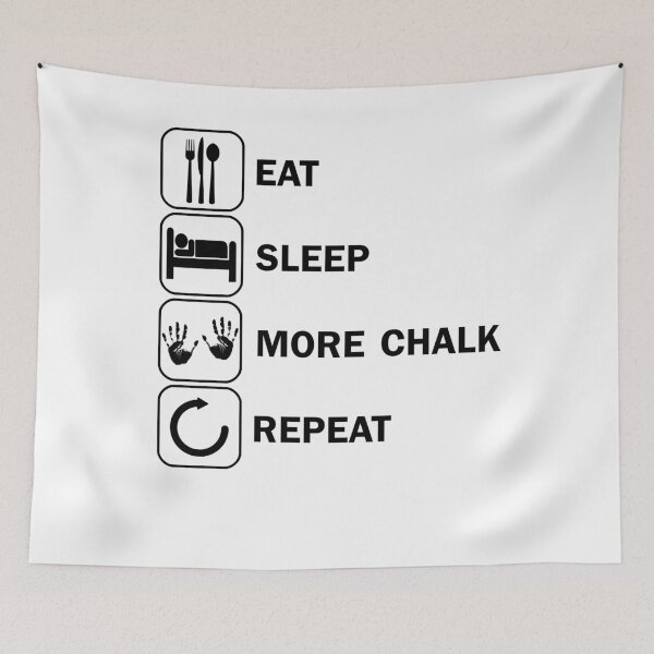 Item preview, Eat Sleep More Chalk Magnesia Magnesium Bouldering designed and sold by DerNerd.