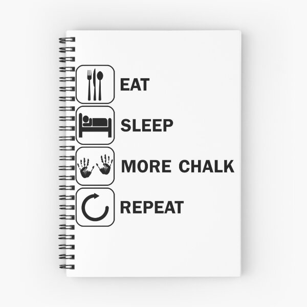 Item preview, Eat Sleep More Chalk Magnesia Magnesium Bouldering designed and sold by DerNerd.