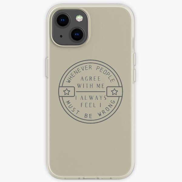 Oscar Wilde - Quote 7 Grey iPhone Soft Case