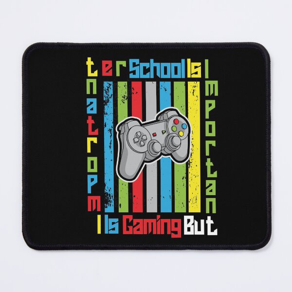 Item preview, School Is Important But Gaming Is Importanter Funny Colorful Distressed Gaming Lover Design designed and sold by pedrored369.