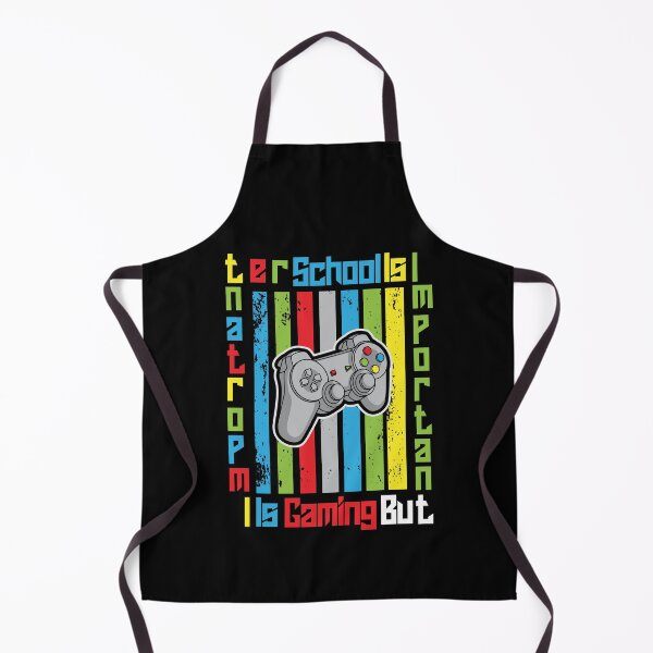 Item preview, School Is Important But Gaming Is Importanter Funny Colorful Distressed Gaming Lover Design designed and sold by pedrored369.
