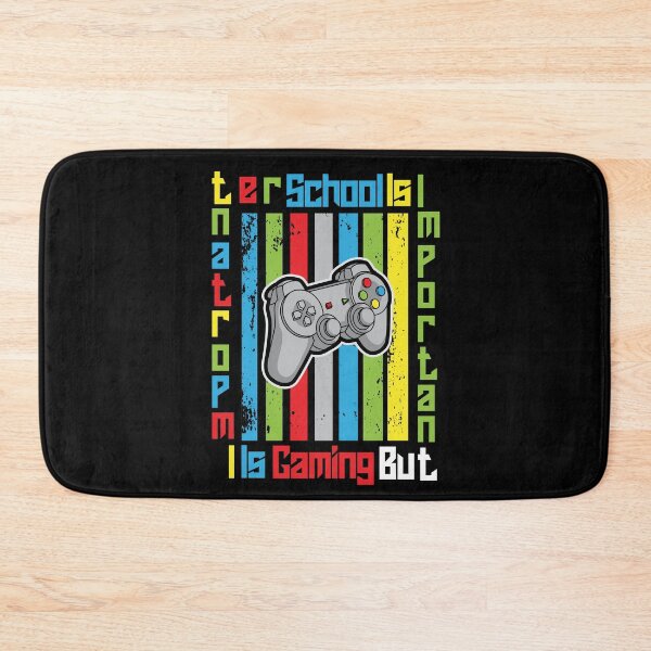 Item preview, School Is Important But Gaming Is Importanter Funny Colorful Distressed Gaming Lover Design designed and sold by pedrored369.