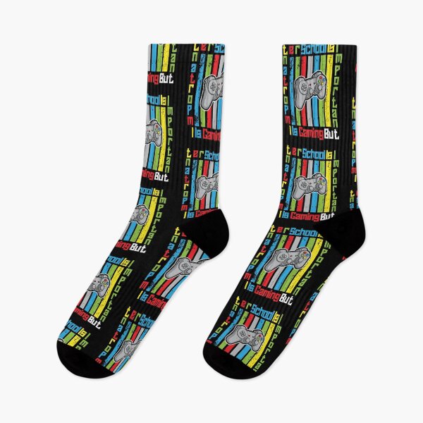 Item preview, School Is Important But Gaming Is Importanter Funny Colorful Distressed Gaming Lover Design designed and sold by pedrored369.