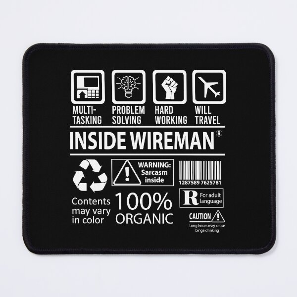 Item preview, Inside Wireman T Shirt - MultiTasking Certified Job Gift Item Tee designed and sold by oslandefren.
