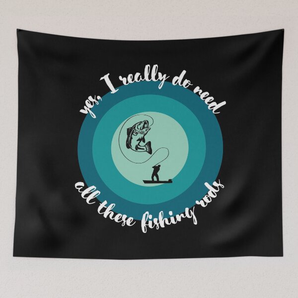 Item preview, yes I really do need all these fishing rods designed and sold by PotluckPrints.