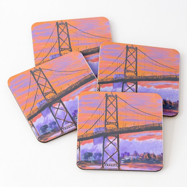 Item preview, Halifax's MacDonald Bridge, sunset designed and sold by TrudyFong.