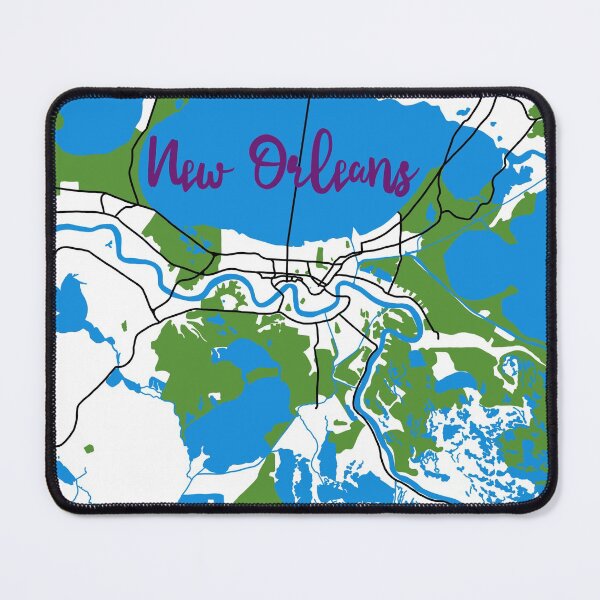 Item preview, New Orleans Map designed and sold by Corrie Mick.