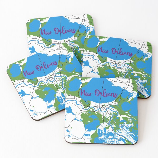 Item preview, New Orleans Map designed and sold by Corrie Mick.