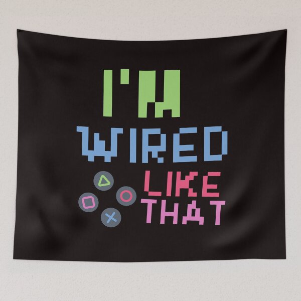 Item preview, I'm Wired Like That pc gaming mouse controller & gaming - funny gift idea for video Gamer boys and girls designed and sold by Live  Today.