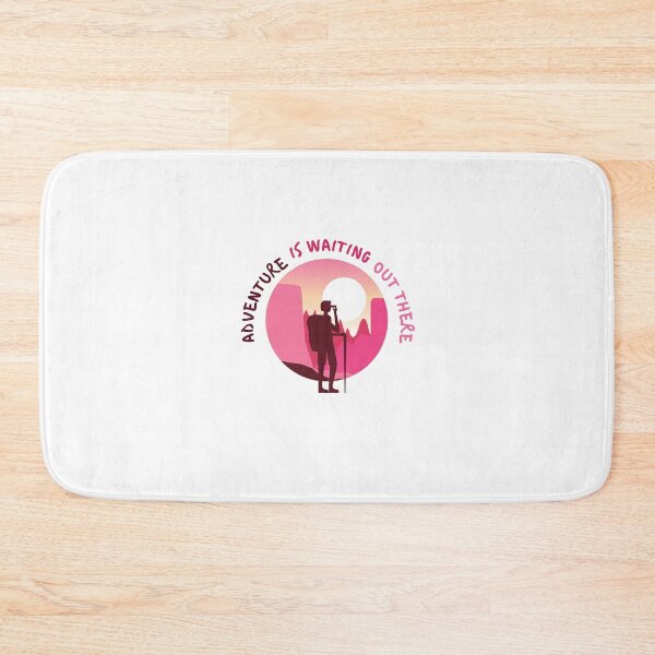 Item preview, Adventure is waiting out there | pink sky designed and sold by Daleen Cowgar.