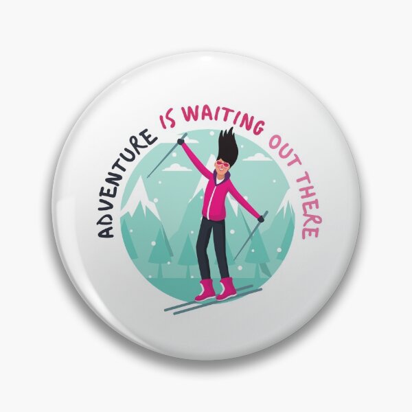 Item preview, Adventure is waiting out there | Skiing designed and sold by Daleen Cowgar.