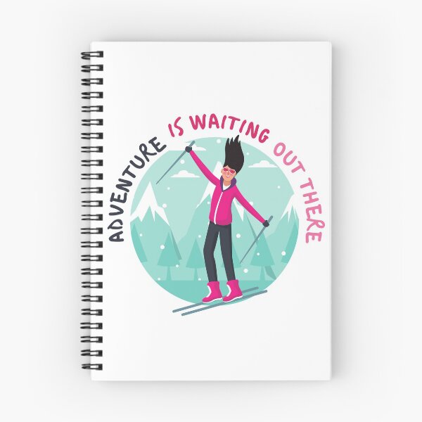 Item preview, Adventure is waiting out there | Skiing designed and sold by Daleen Cowgar.