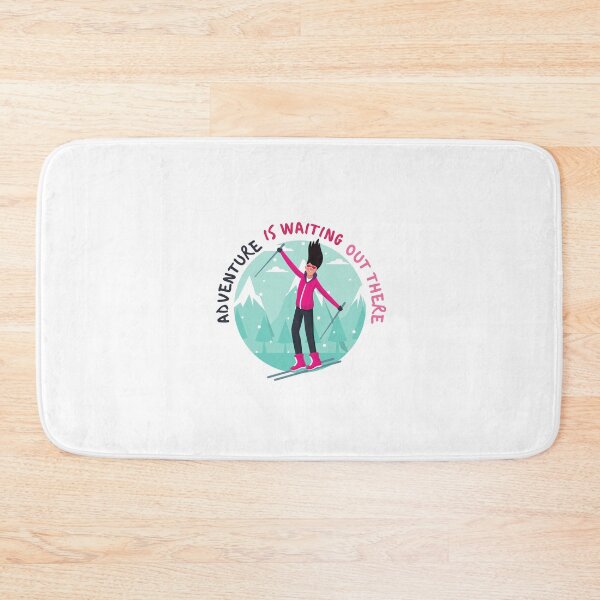 Item preview, Adventure is waiting out there | Skiing designed and sold by Daleen Cowgar.