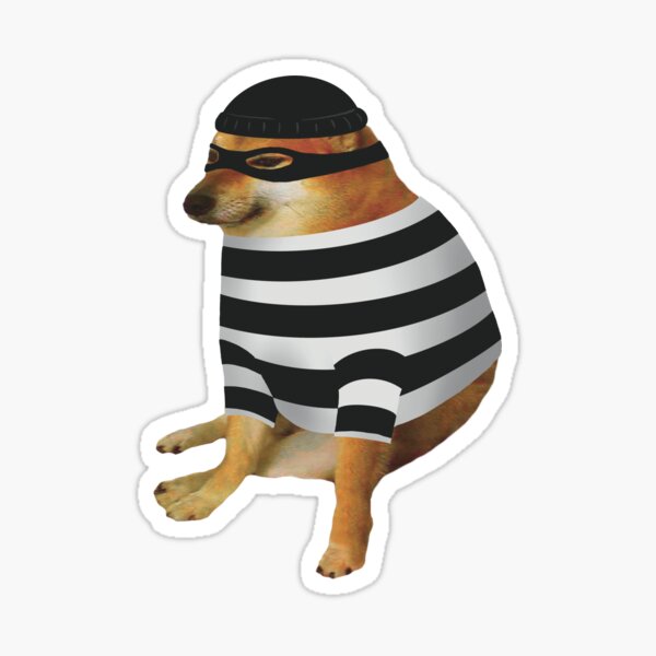 Item preview, Cheems Doge Robber designed and sold by DonatasSab.