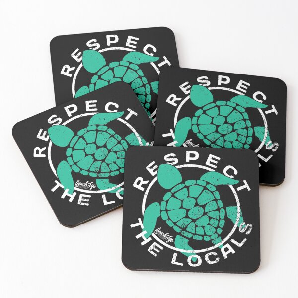 Item preview, Respect The Locals - Turtle Design designed and sold by BeachlifeNSB.