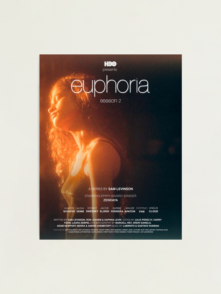 euphoria ユーフォリア　ポスター 2枚 Zendaya Signed “Euphoria” 