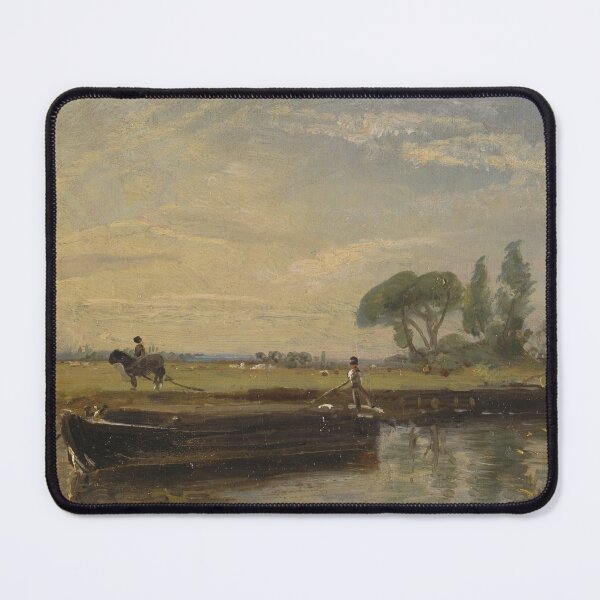 Item preview, John Constable "Barge below Flatford Lock" designed and sold by FineArtLover.