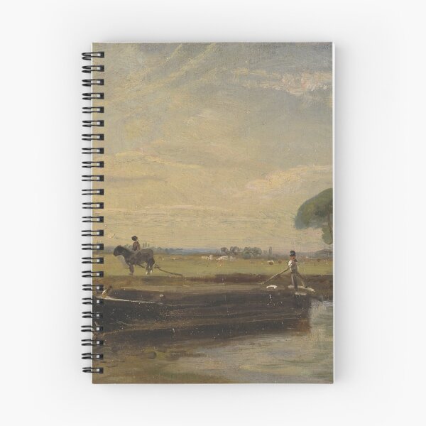 Item preview, John Constable "Barge below Flatford Lock" designed and sold by FineArtLover.
