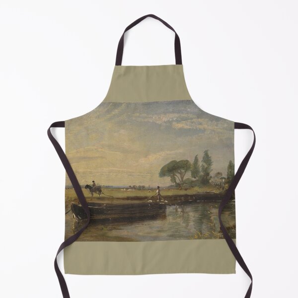 Item preview, John Constable "Barge below Flatford Lock" designed and sold by FineArtLover.
