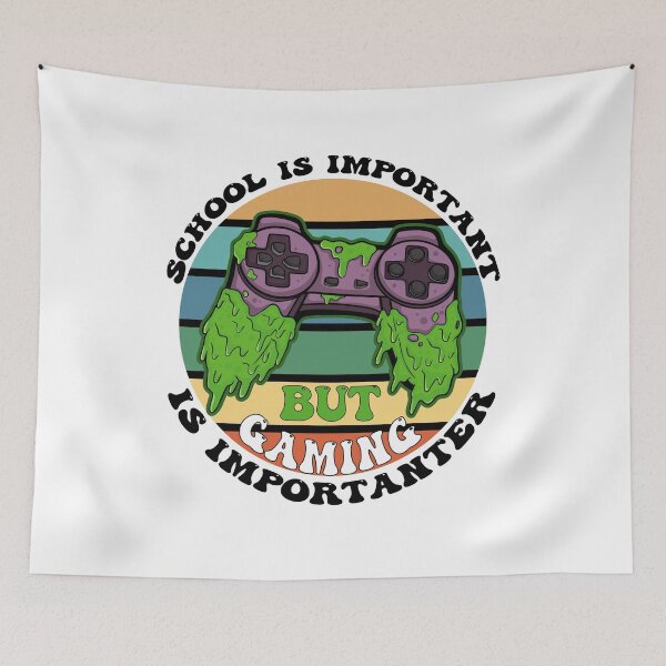 Item preview,  School is important but gaming is importanter designed and sold by LouzaArte.