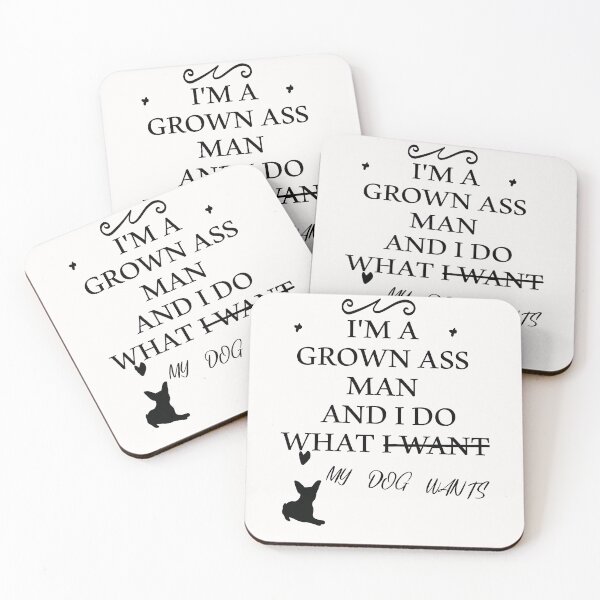 Item preview, i'am grown ass man and i do what my dog wnats funny dog gift idea dog dad for  mens designed and sold by KHELISTORE.