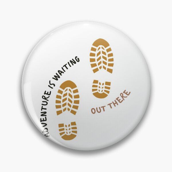 Item preview, Adventure is waiting out there | footprints designed and sold by Daleen Cowgar.