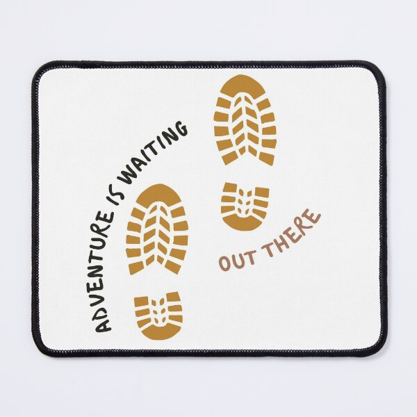 Item preview, Adventure is waiting out there | footprints designed and sold by Daleen Cowgar.